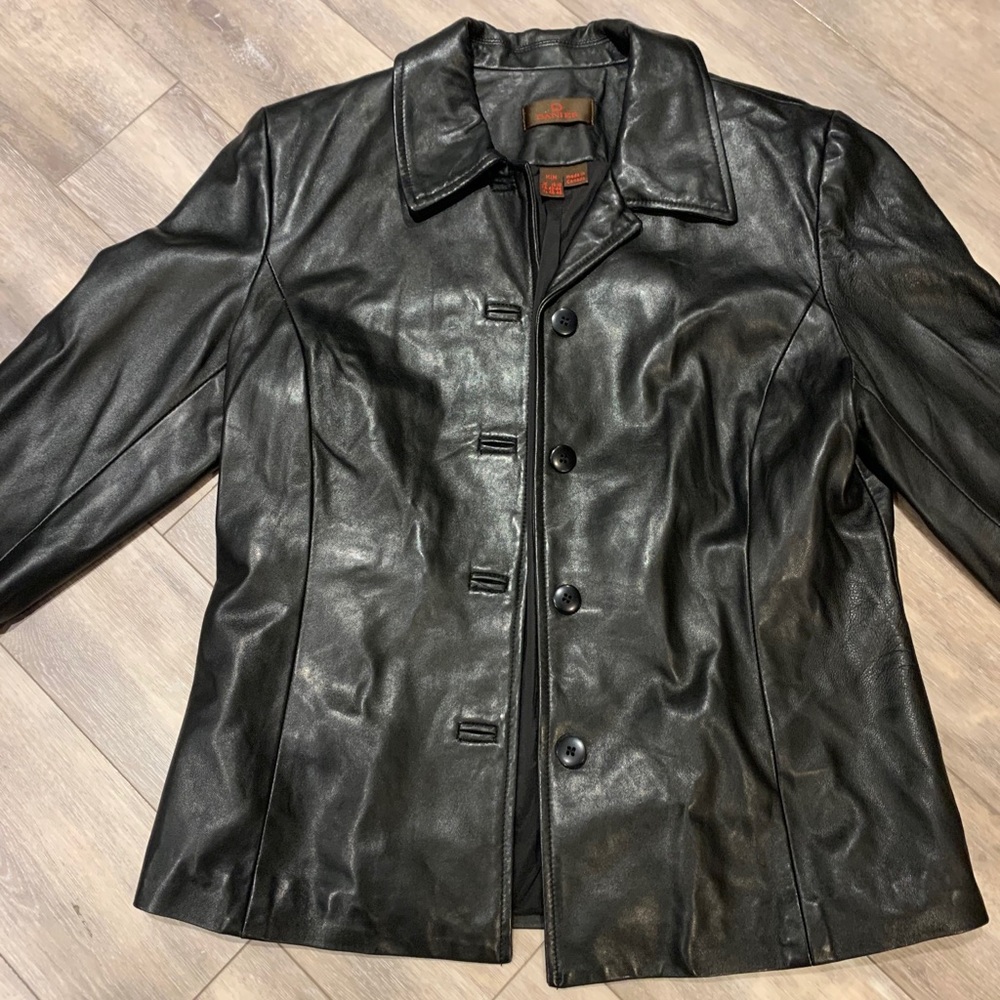 Women’s Danier leather jacket, size M - black